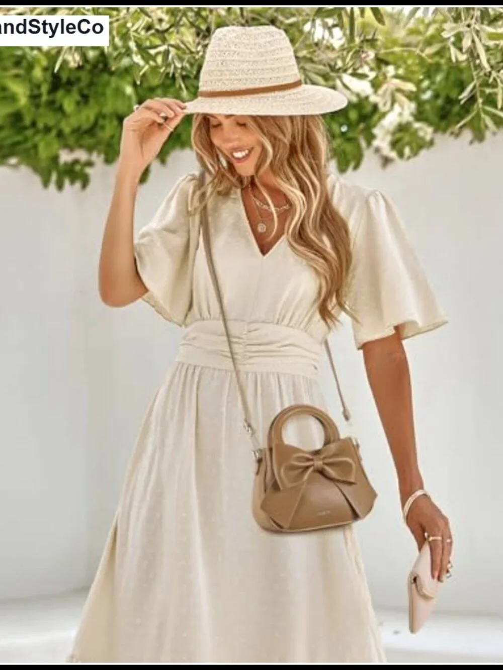 Small Crossbody Bag for Women Vegan Leather with Top Handle and Cute Bow Knot